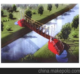 景區(qū)水上趣橋價格 水上趣橋設計安裝 洛陽市澗西區(qū)華熠彩燈加工廠 吊橋