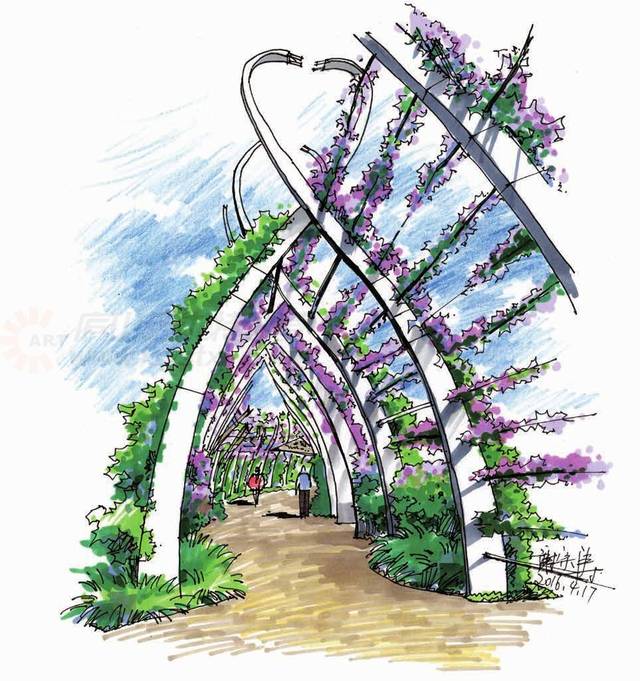 純干貨 | 景觀設(shè)計馬克筆著色技法~